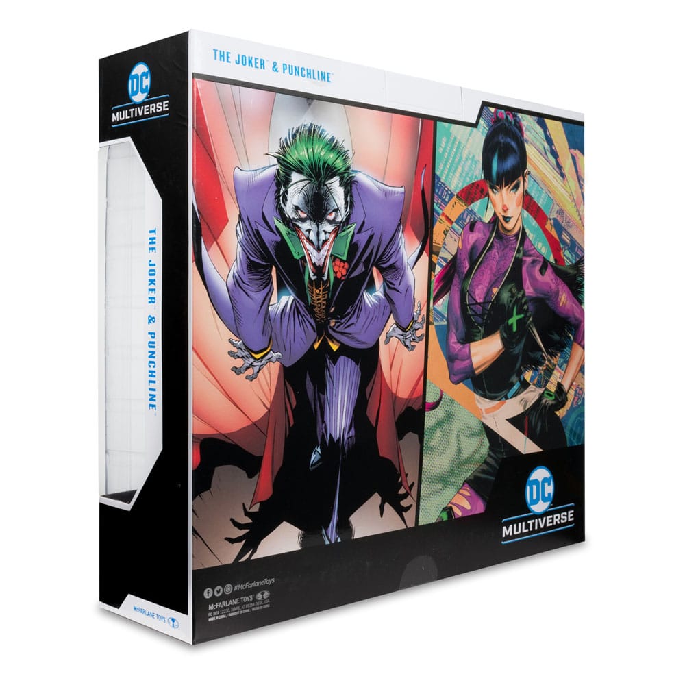 DC Multiverse Actionfiguren 2er Pack The Joker &amp; Punchline 18 cm