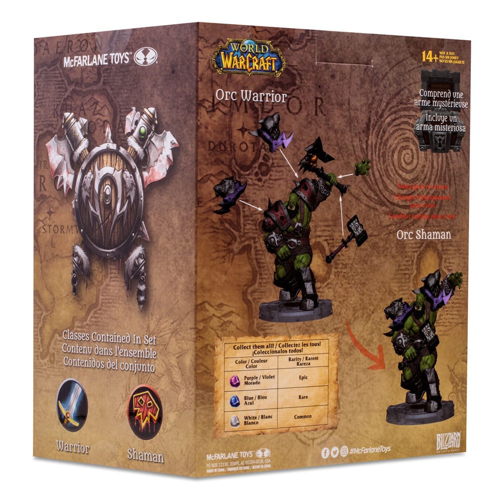 World of Warcraft Actionfigur Ork: Schamane / Krieger 15 cm