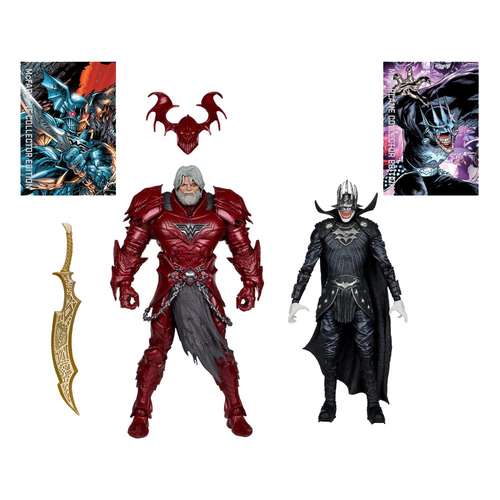 DC Multiverse McFarlane Collector Edition Action Figure 2-Pack #04 Batman Who Laughs (Knight Armor) & Merciless (Dark Multiverse) 18 cm