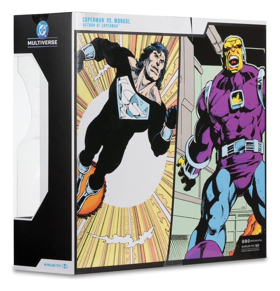 DC Multiverse Megafig Action Figure 2-Pack Mongul vs Superman (Return of Superman) 25 cm