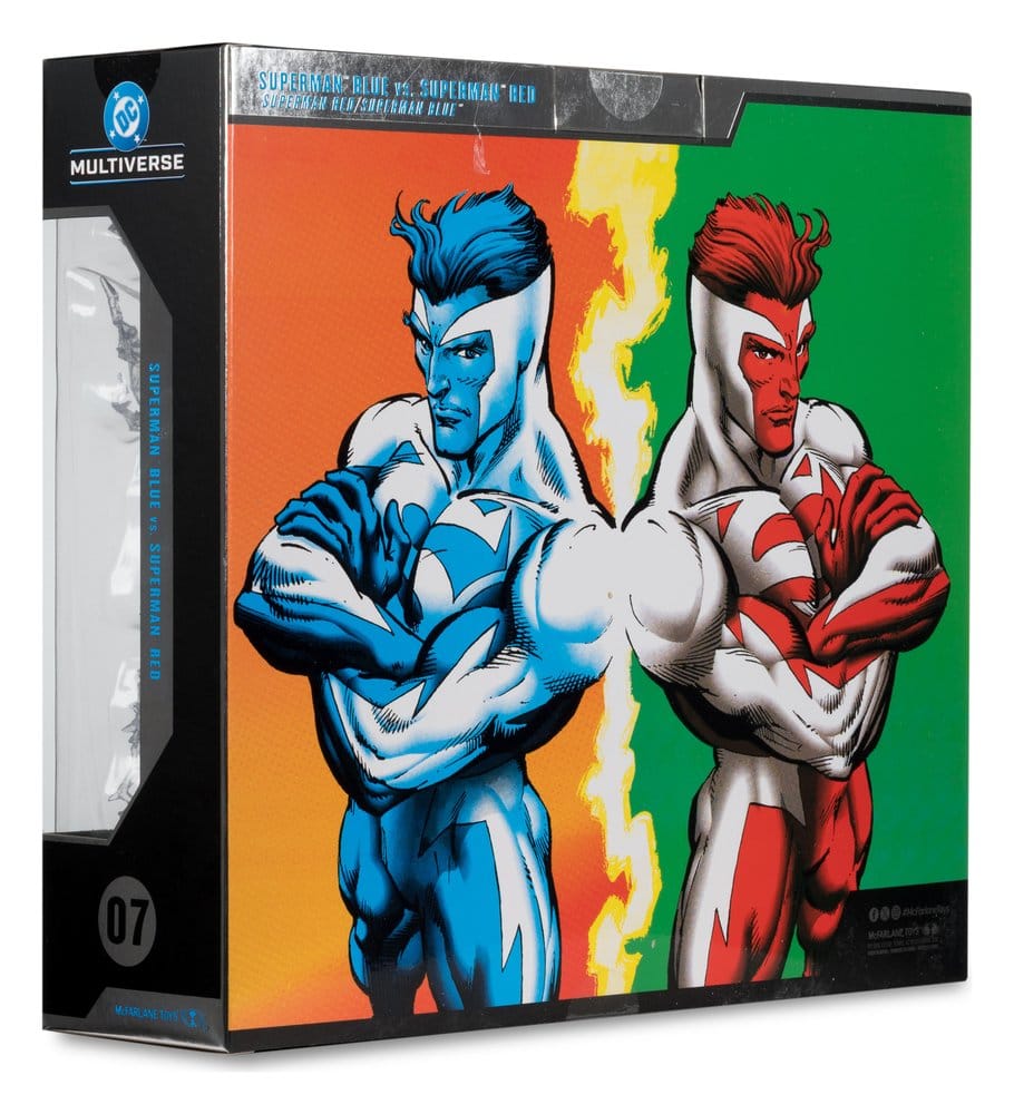 DC Multiverse Action Figures 2-Pack Superman Blue vs. Superman Red (Gold Label) 18 cm