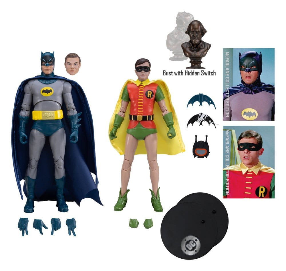 Batman Classic TV Series DC Multiverse McFarlane Collector Edition Action Figure 2-Pack Batman and Robin 18 cm