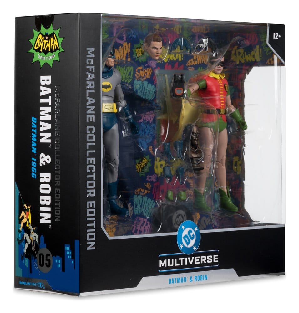 Batman Classic TV Series DC Multiverse McFarlane Collector Edition Action Figure 2-Pack Batman and Robin 18 cm