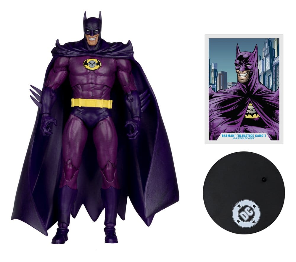 DC Multiverse Action Figure Batman (Injustice Gang) (JLA: Rock of Ages) (Red Platinum Edtion) 18 cm