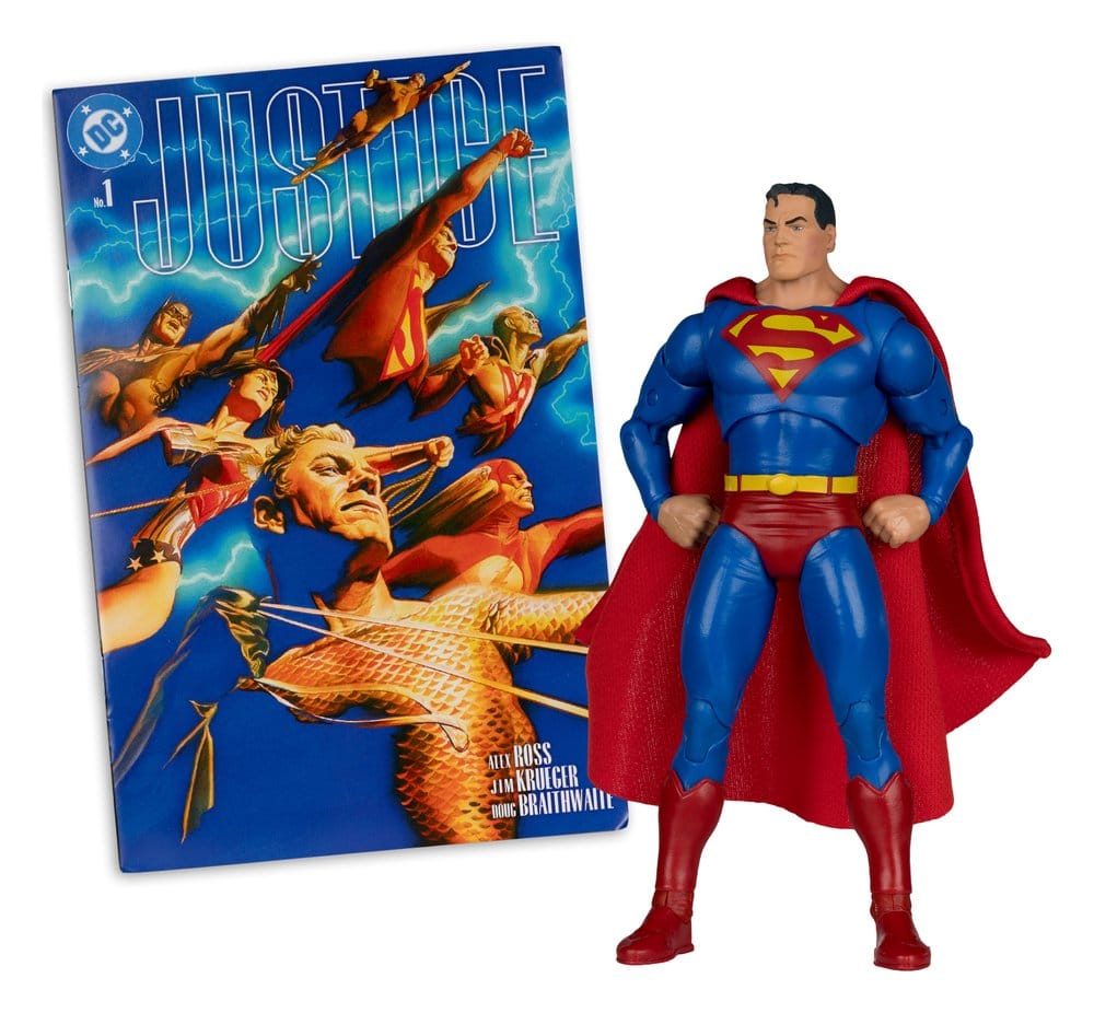 DC Direct Page Punchers Action Figure Superman (Justice #1) (Red Platinum Edition) 19 cm