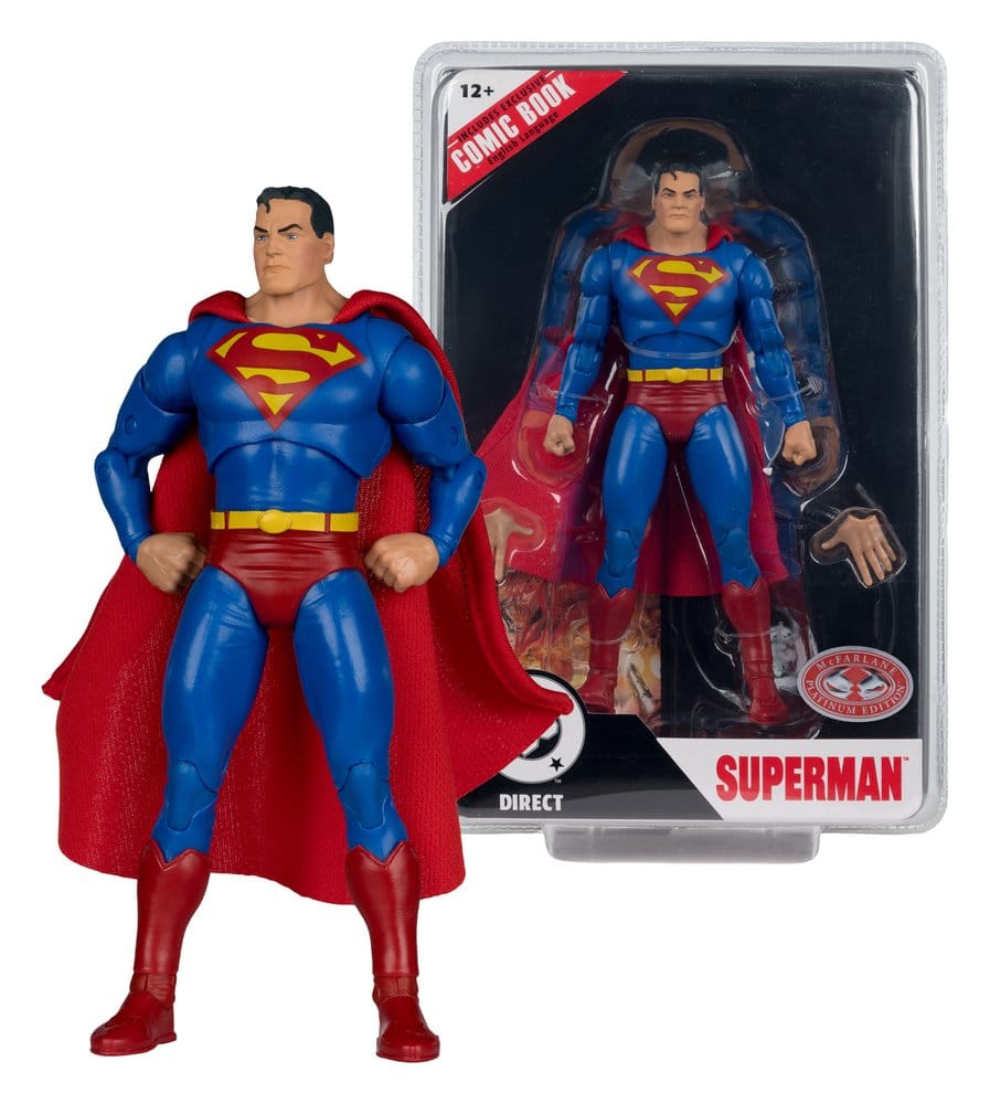 DC Direct Page Punchers Action Figure Superman (Justice #1) (Red Platinum Edition) 19 cm