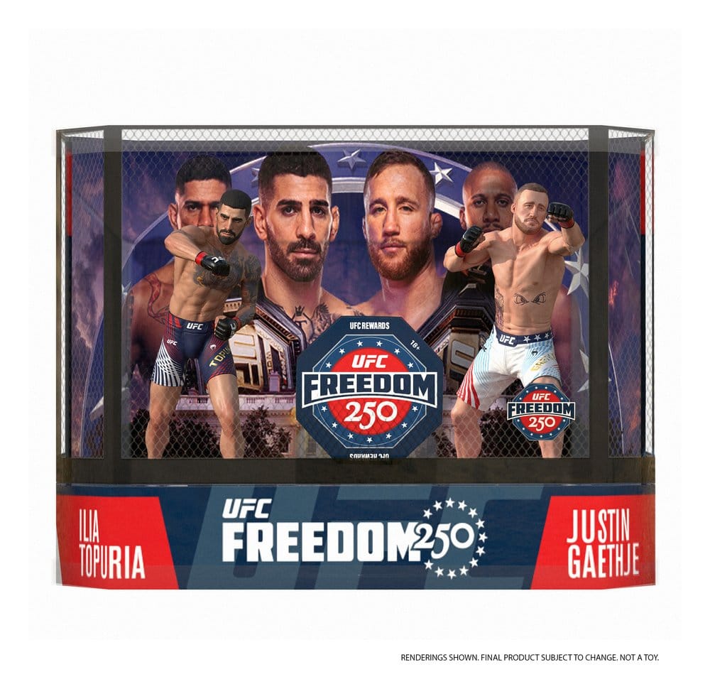 UFC McFarlane's SportsPicks Action Figures 2-Pack Ilia Topuria vs Justin Gaethje (Freedom 250) 18 cm