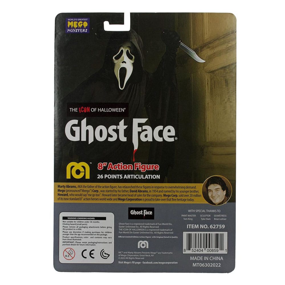 Scream Action Figure Ghostface White Face 20 cm
