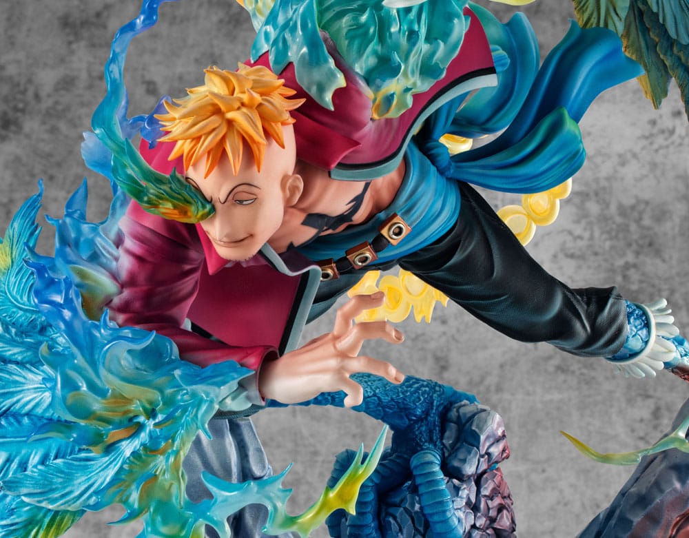 One Piece P.O.P MAS Maximum PVC Statue Marco the Phoenix Leader of 1st group of Whitebeard Pirates 32 cm