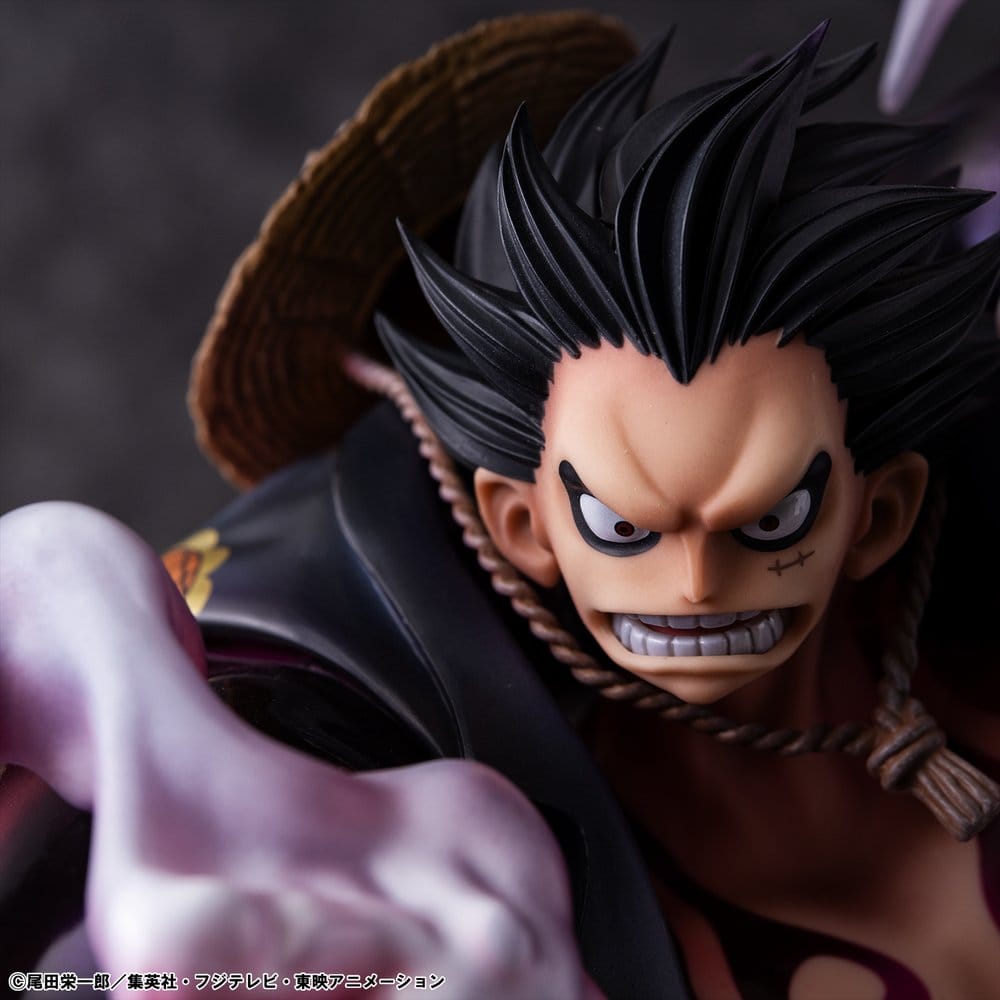 One Piece Portrait.Of.Pirates SA-Maximum PVC Figure Monkey D. Luffy Gear 4 Bounce-Man 10th Limited Ver. 30 cm