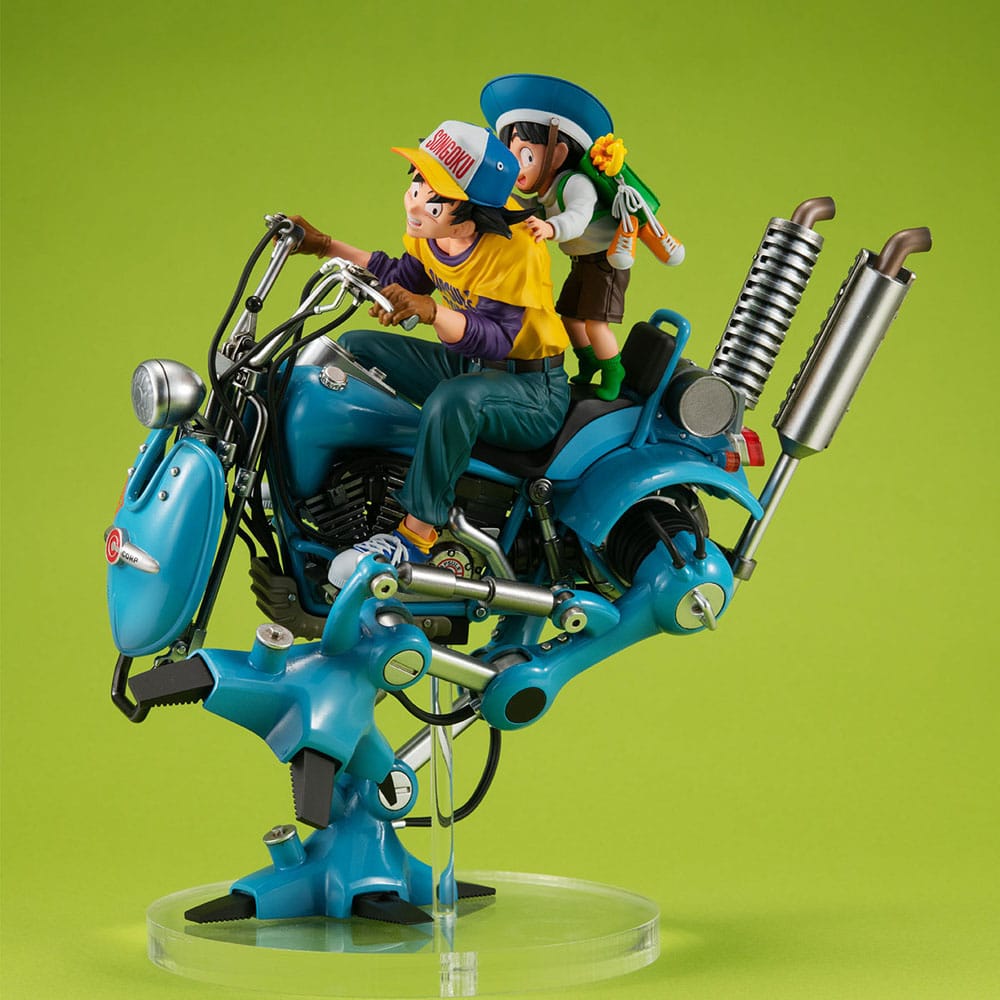 Dragonball Z Desktop Real McCoy EX PVC Diorama Son Goku &amp; Son Gohan &amp; Robot with two legs 20 cm
