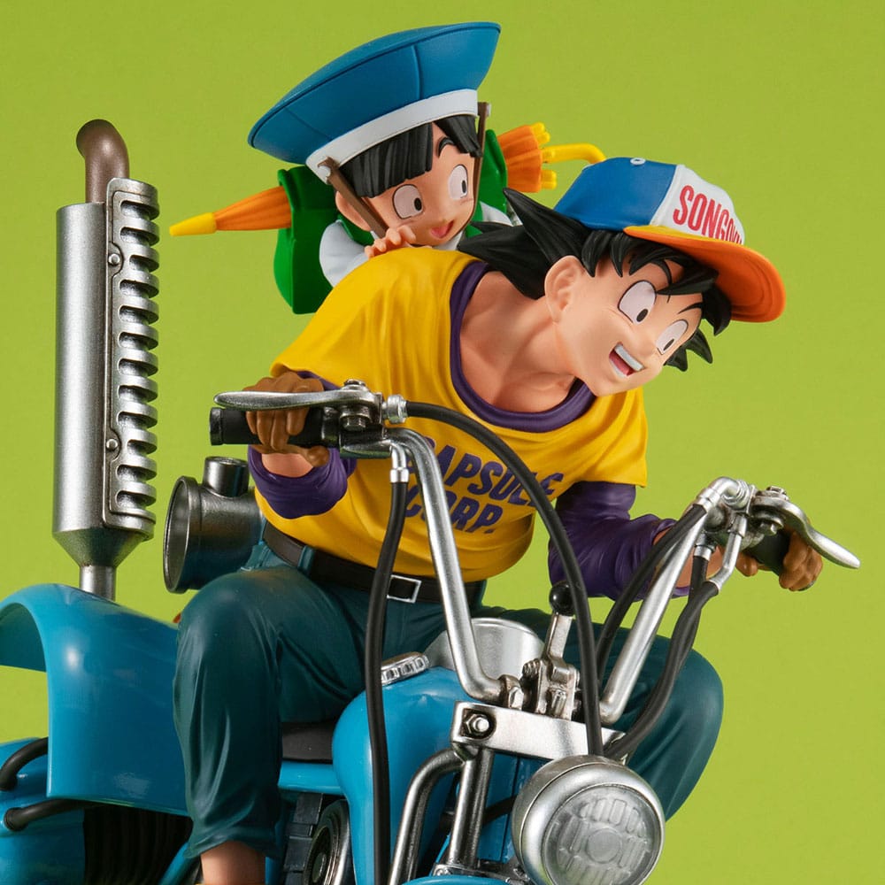 Dragonball Z Desktop Real McCoy EX PVC Diorama Son Goku &amp; Son Gohan &amp; Roboter mit zwei Beinen 20 cm