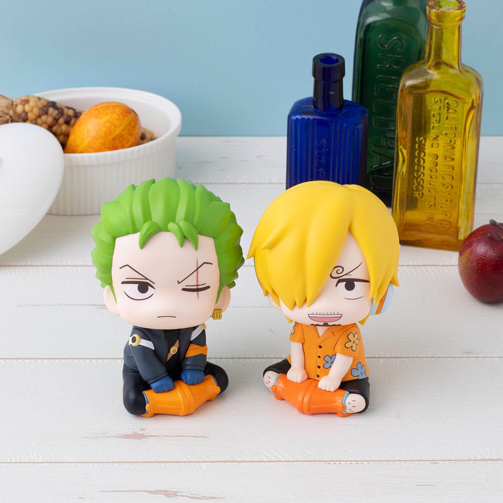 One Piece Look Up PVC Statues Roronoa Zoro & Sanji Future Island Egghead Ver. 11 cm (with gift)