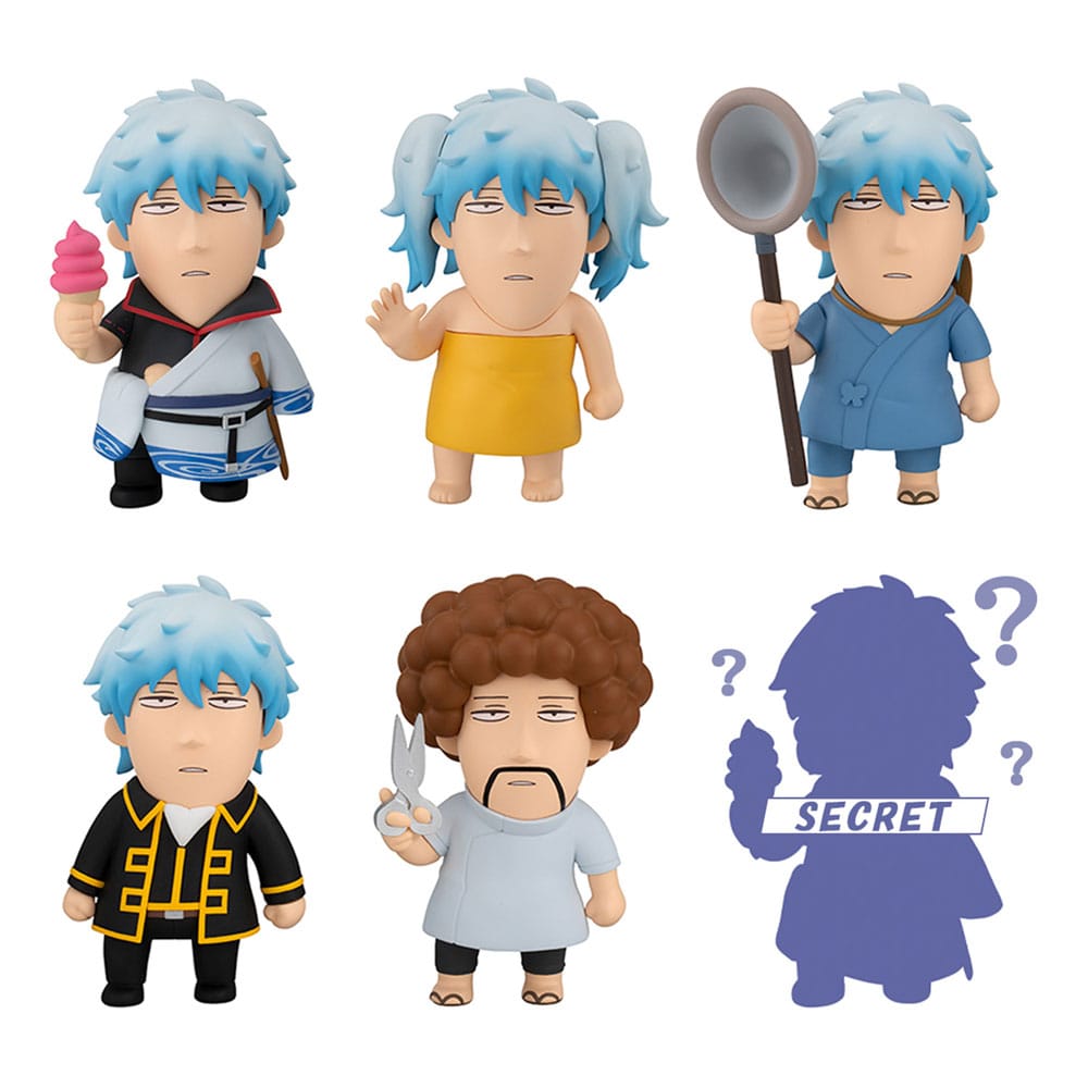 Gintama Trading Figures 6-Pack Gintama We love Ginsan 10 cm Blind Box (with gift)