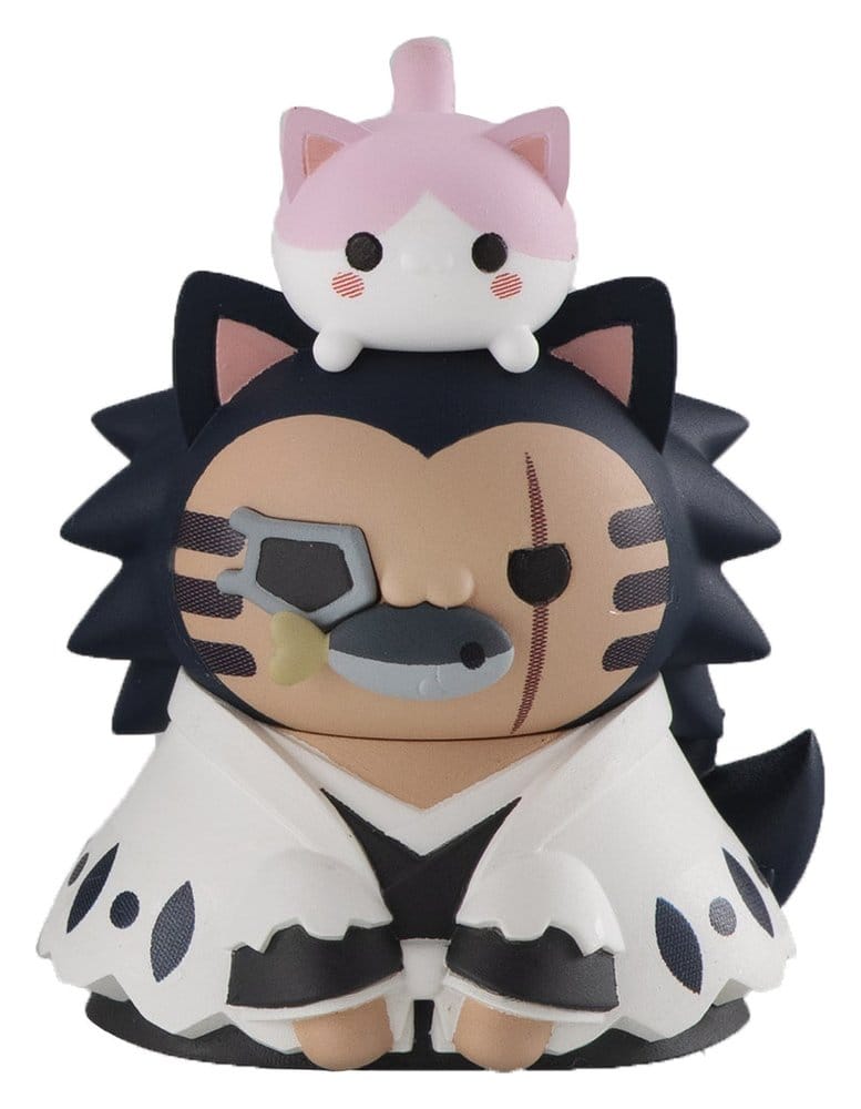 Bleach Mega Cat Project Mini Figures 3 cm Thousand-Year Blood War Bleach Nyan Blind Box Display (8) (Repeat)