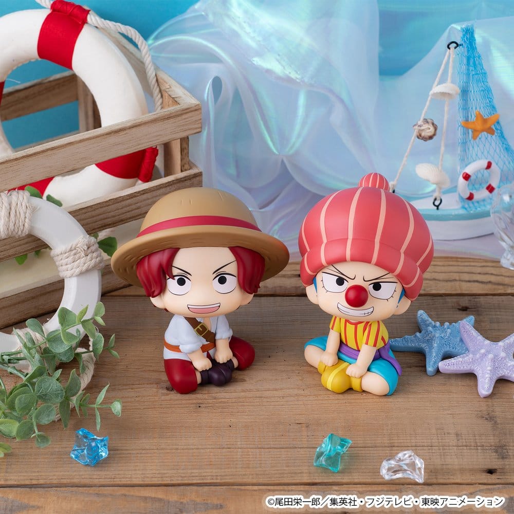 One Piece Look Up PVC Figures 2-Pack Shanks & Buggy Childhood Ver. 11 cm (with gift)