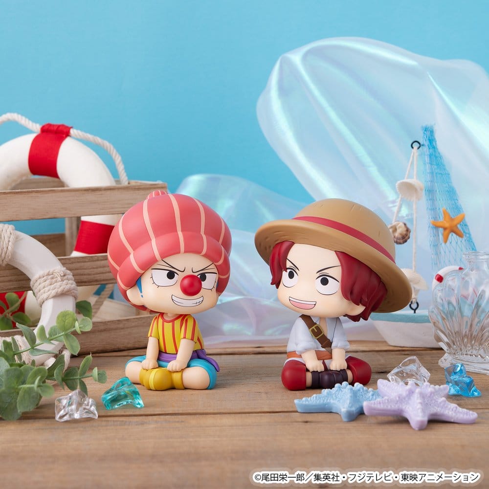 One Piece Look Up PVC Figures 2-Pack Shanks & Buggy Childhood Ver. 11 cm (with gift)