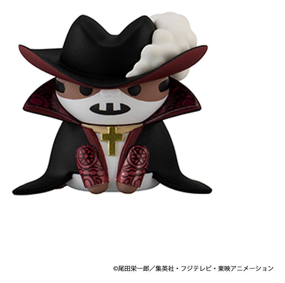 One Piece Mega Cat Project Nyan Piece Nyan! Luffy & the Seven Warlords of the Sea Mini Figures 3 cm Blind Box Display (8) (Repeat)
