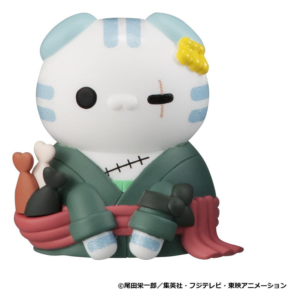 One Piece Mega Cat Project Mini Figures NyanPieceNyan! I'm gonna be king of Paw-rates!! Blind Box Assortment (8) (Repeat)