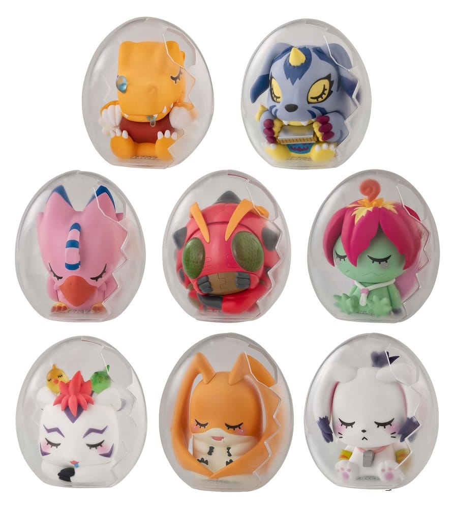 Digimon Adventure Mega Egg Figure Mini Figures Good Night Digicolle! 8 cm Blind Box Display (8)
