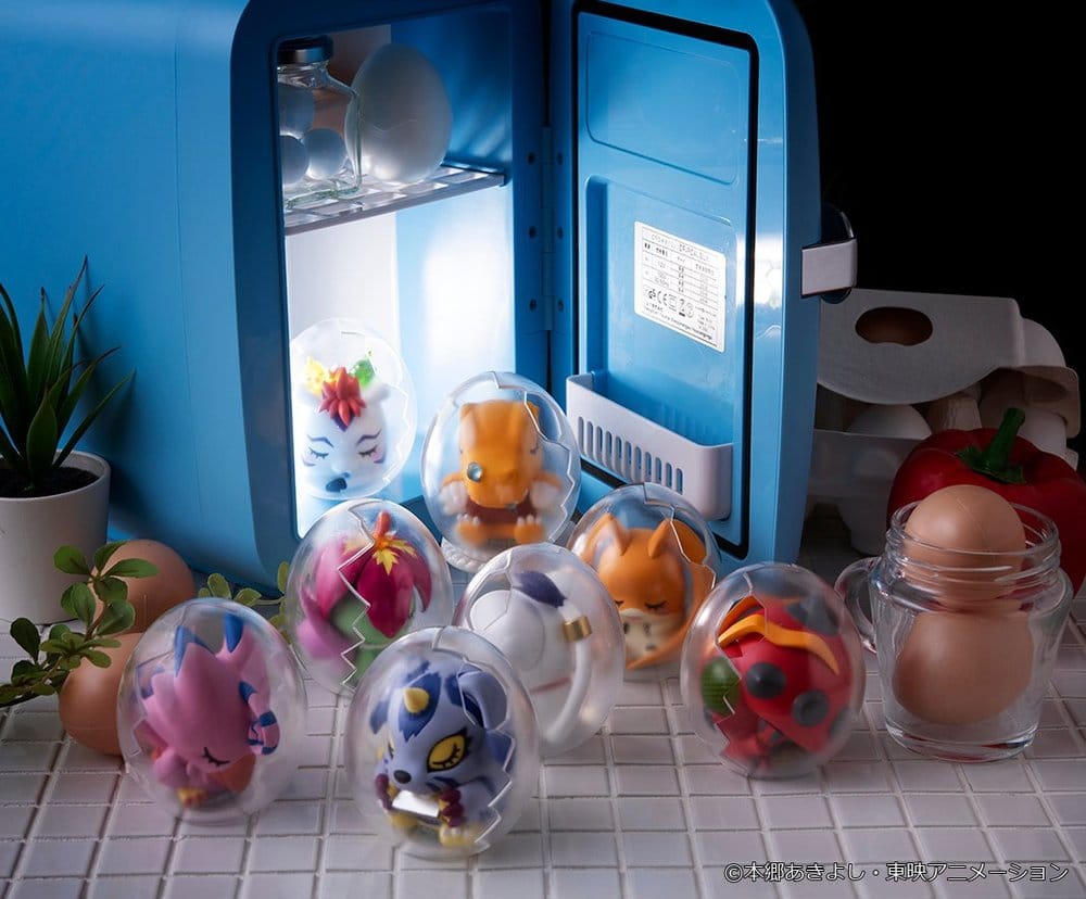Digimon Adventure Mega Egg Figure Mini Figures Good Night Digicolle! 8 cm Blind Box Display (8)
