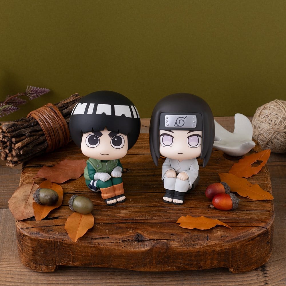 Naruto Shippuden Look Up PVC Figures 2-Pack Rock Lee & Neji Hyuga 11 cm (with gift)