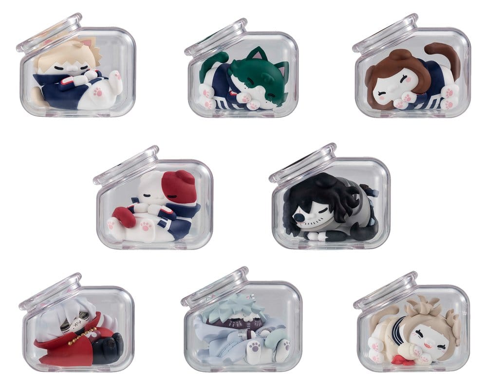 My Hero Academia Mega Cat Project Mini Figures Good Night Heroaca Cats 6 cm Blind Box Display (8)