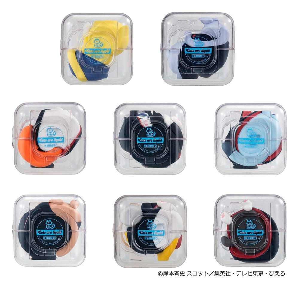 Naruto Shippuden Mega Cat Project Mini Figures Good Night Nyaruto! Gathering Akatsuki Edition Vol. 2 6 cm Blind Box Display (8)