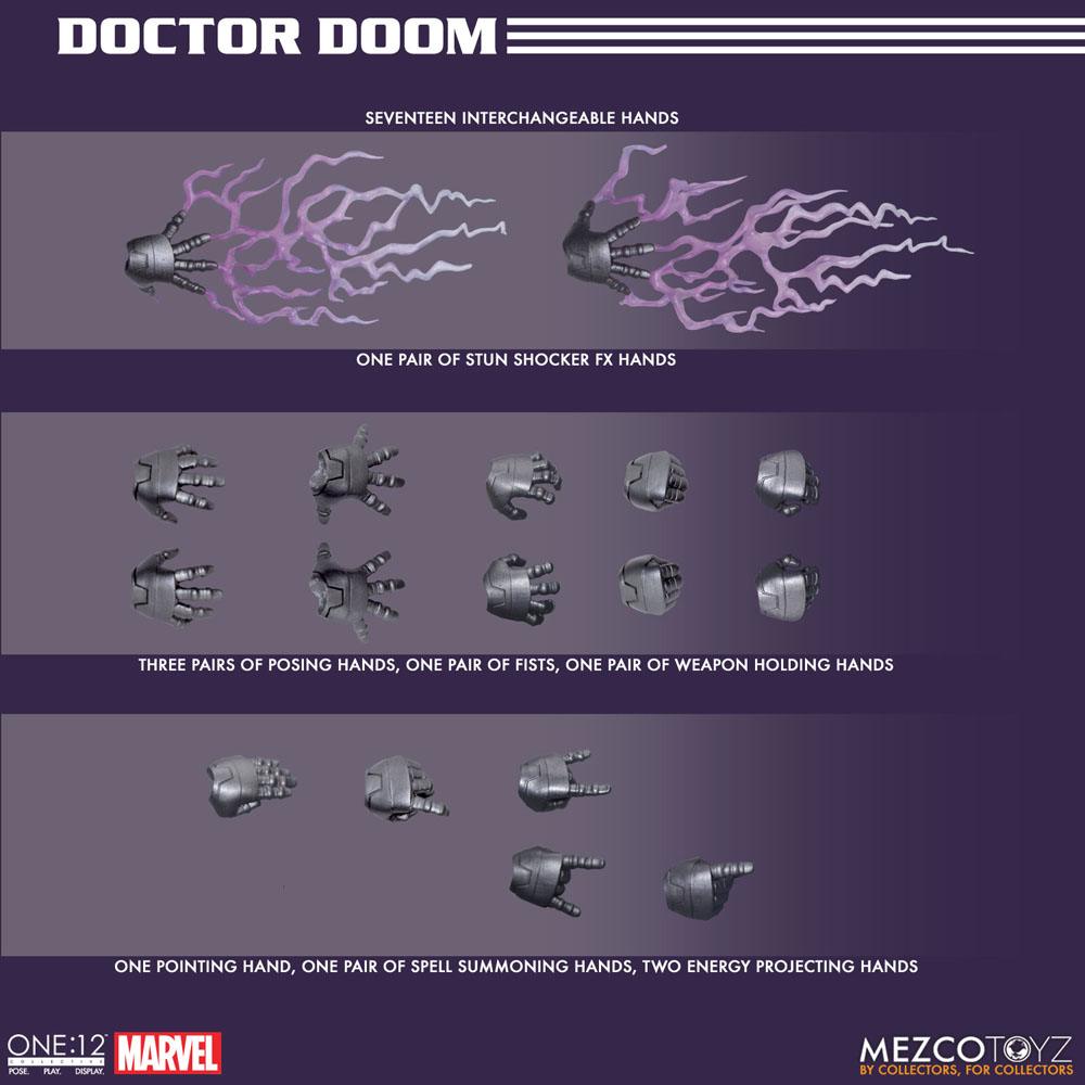 Marvel Action Figure 1/12 Doctor Doom 17 cm
