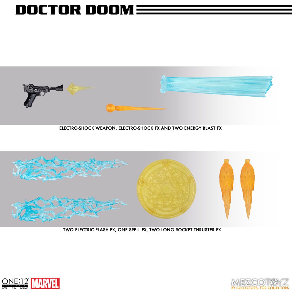 Marvel Action Figure 1/12 Doctor Doom 17 cm