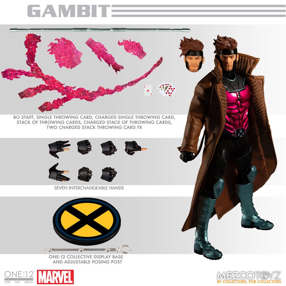 Marvel Action Figure 1/12 Gambit 17 cm