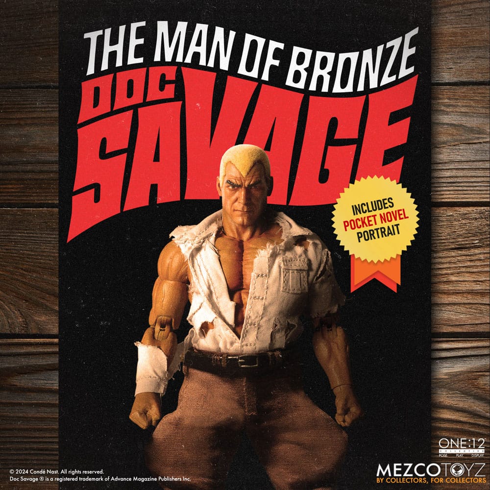 Doc Savage Action Figure 1/12 Doc Savage Deluxe Edition 18 cm