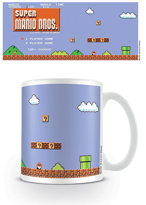 Super Mario Bros. Tasse Retro-Titel