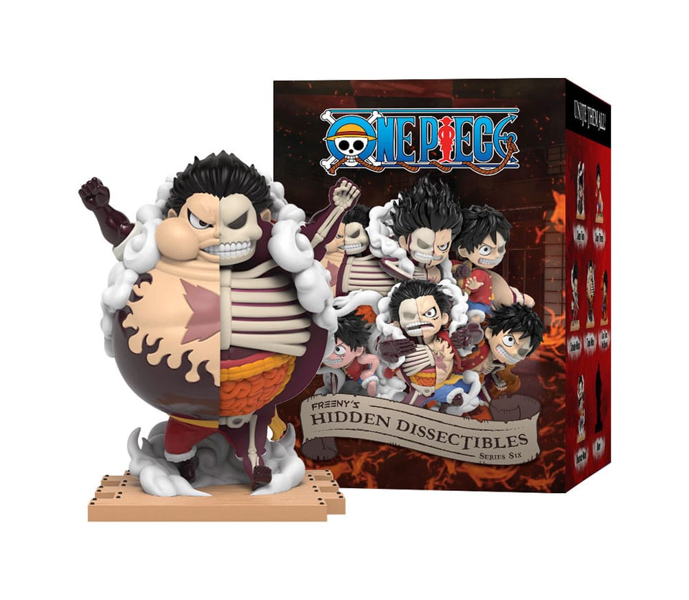 One Piece Blind Box Hidden Dissectibles Serie 6 (Ruffy Gear's) Display (6)