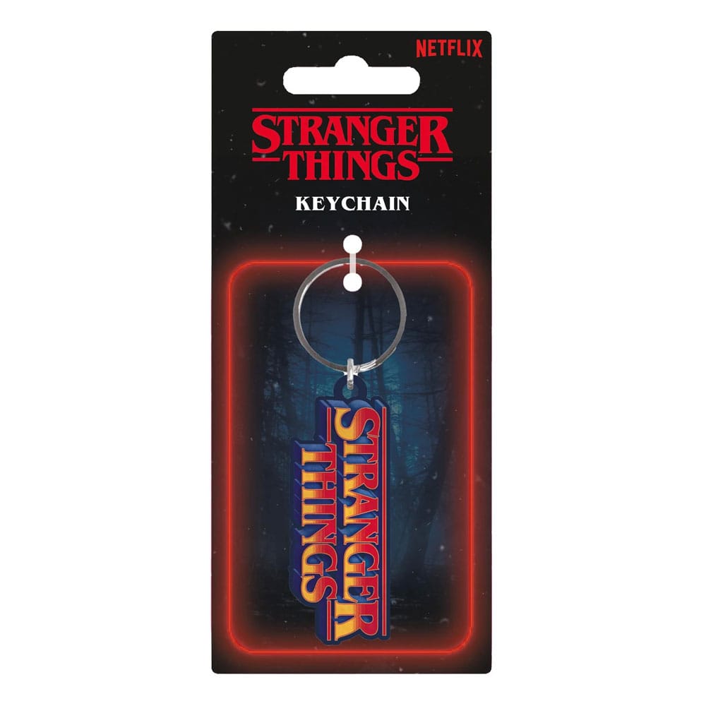 Stranger Things Rubber Keychain Retro Logo 6 cm