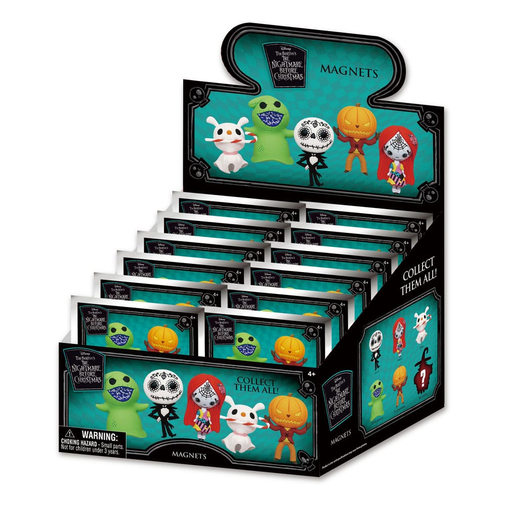 Nightmare before Christmas magnets blind pack Series 2 Display (12)