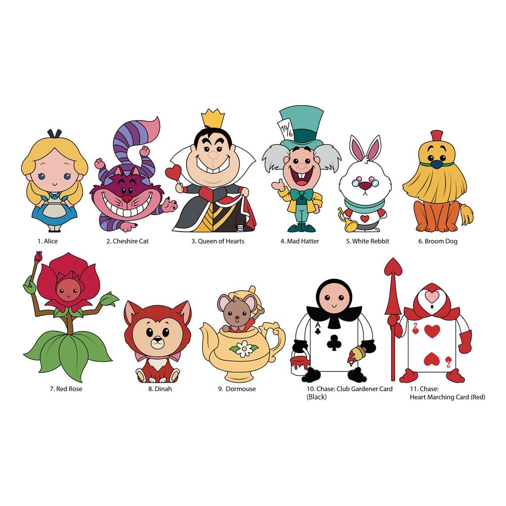 Alice In Wonderland 3D PVC Bag Clips Series 2 Display (24)