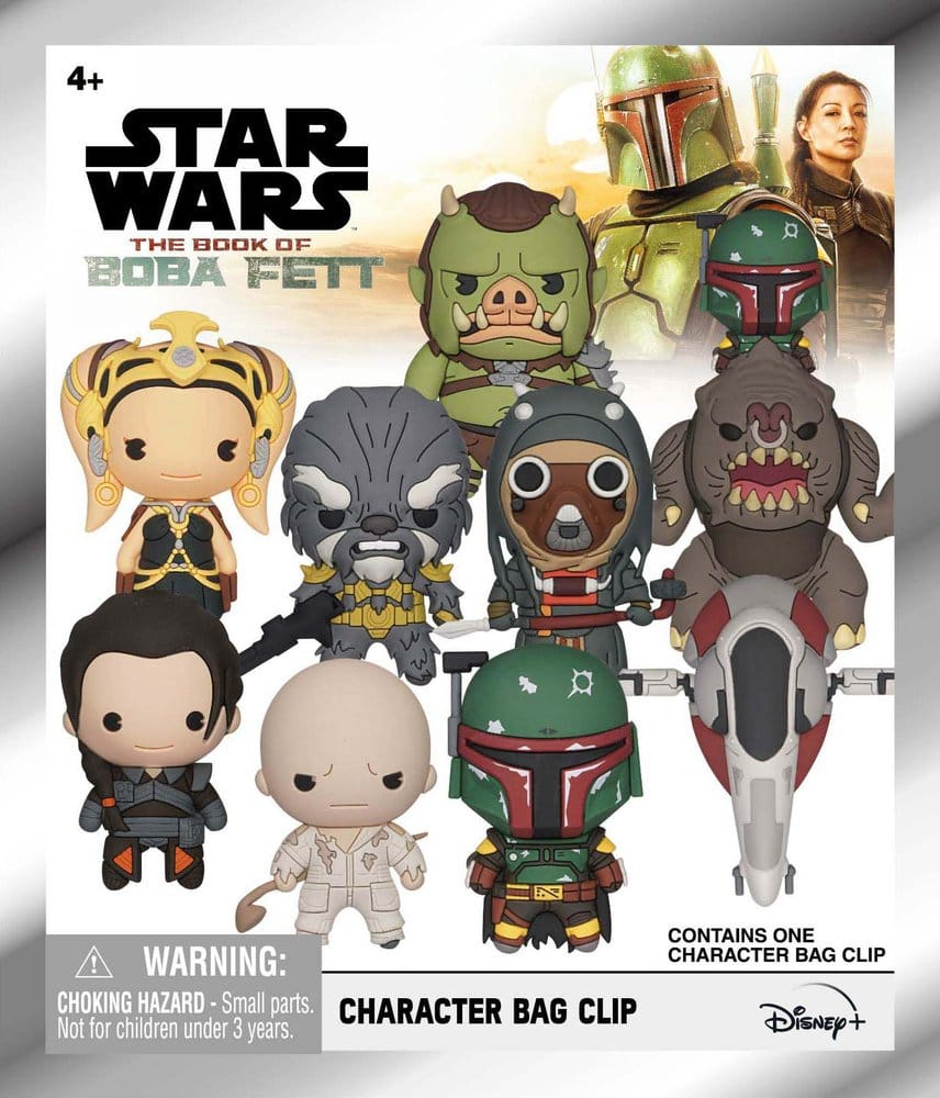 Star Wars: The Book of Boba Fett 3D Foam Bag Clips Series 1 Display (24)