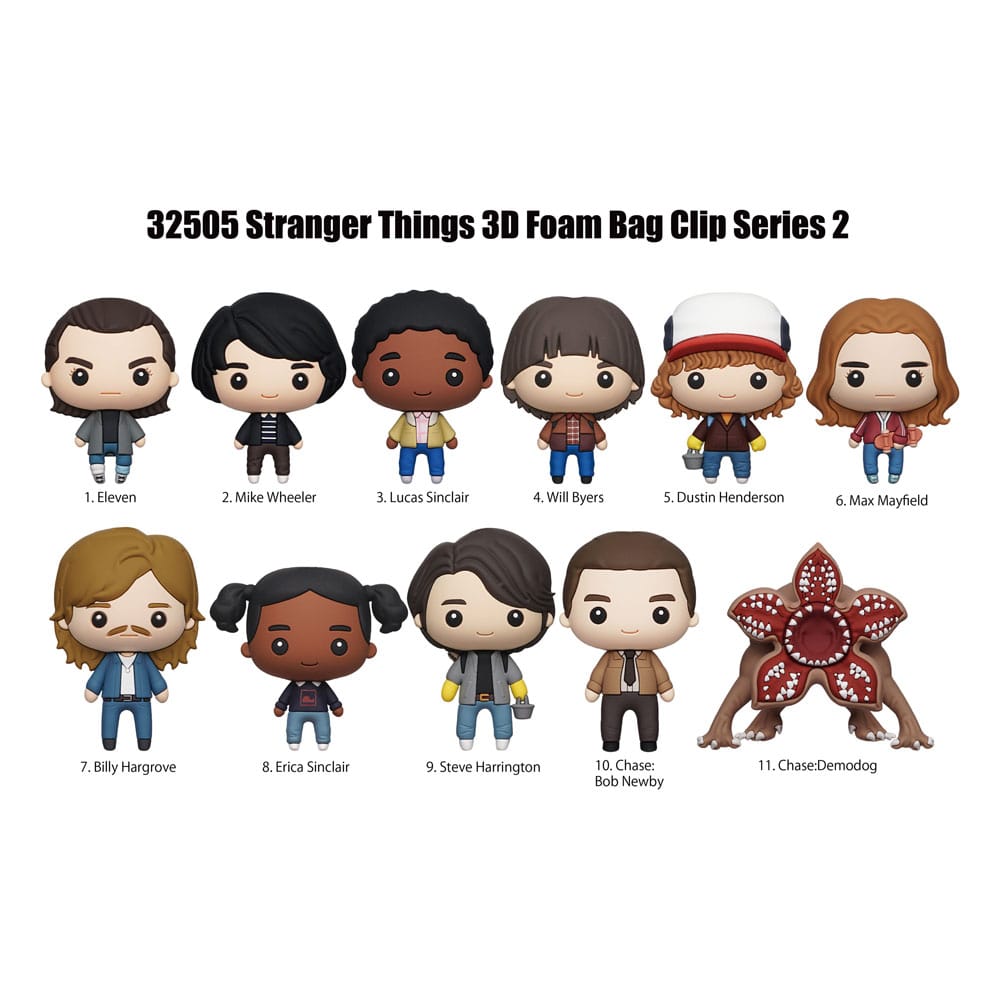 Stranger Things 3D PVC Bag Clips  Series 2 Display (24)