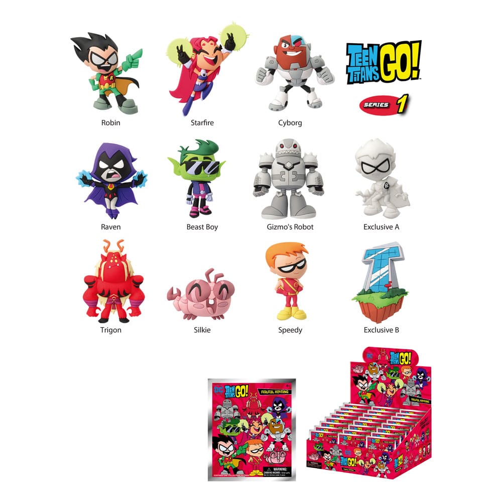 Teen Titans gehen! PVC-Beutelklammern Serie 01 Display (24)