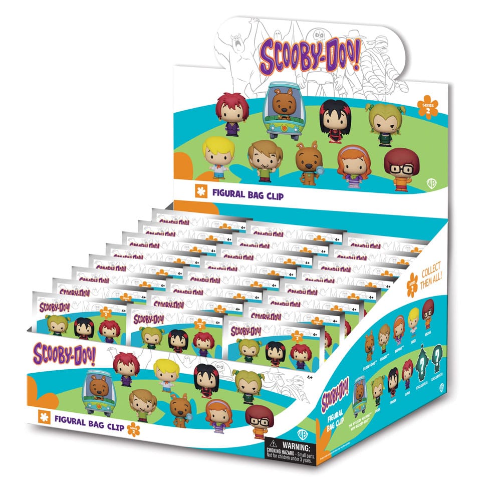 Scooby-Doo 3D PVC Bag Clips Series 2 Display (24)