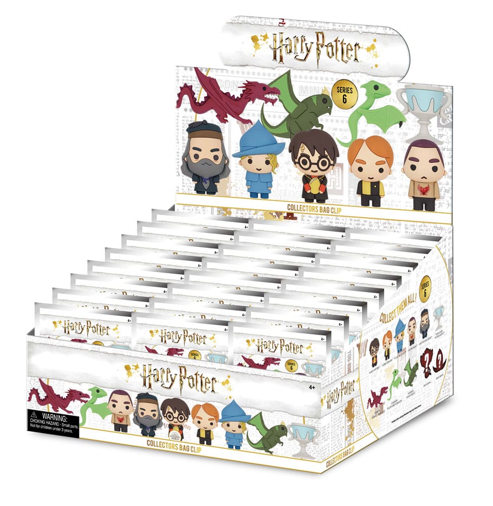 Harry Potter 3D PVC Bag Clips Series 6 Display (24)