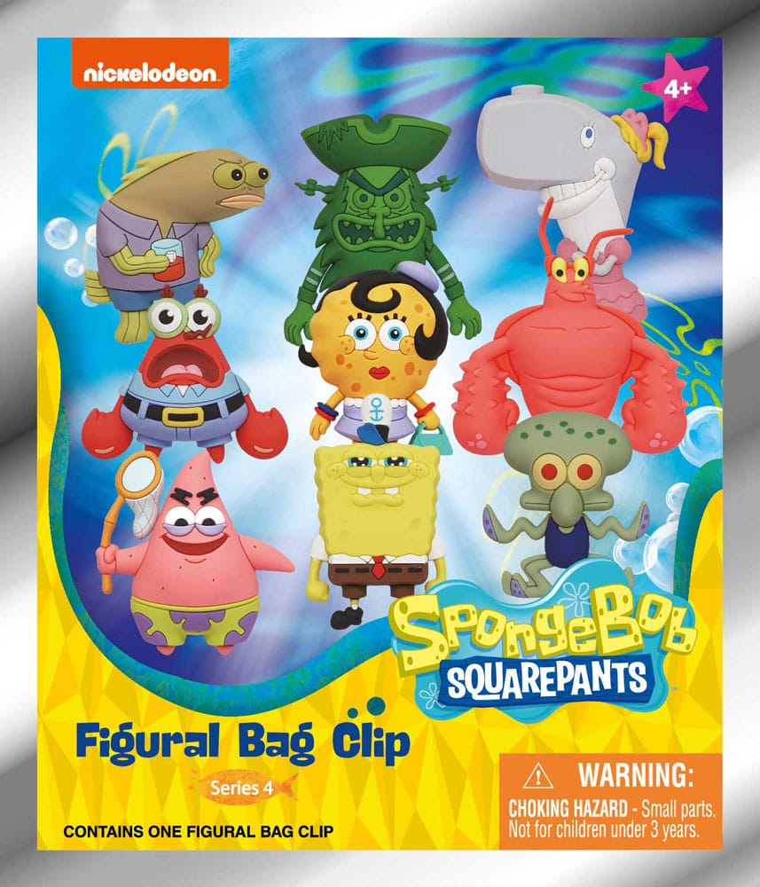 Nickelodeon Classics 3D PVC Bag Clips Series 4 Display (24)