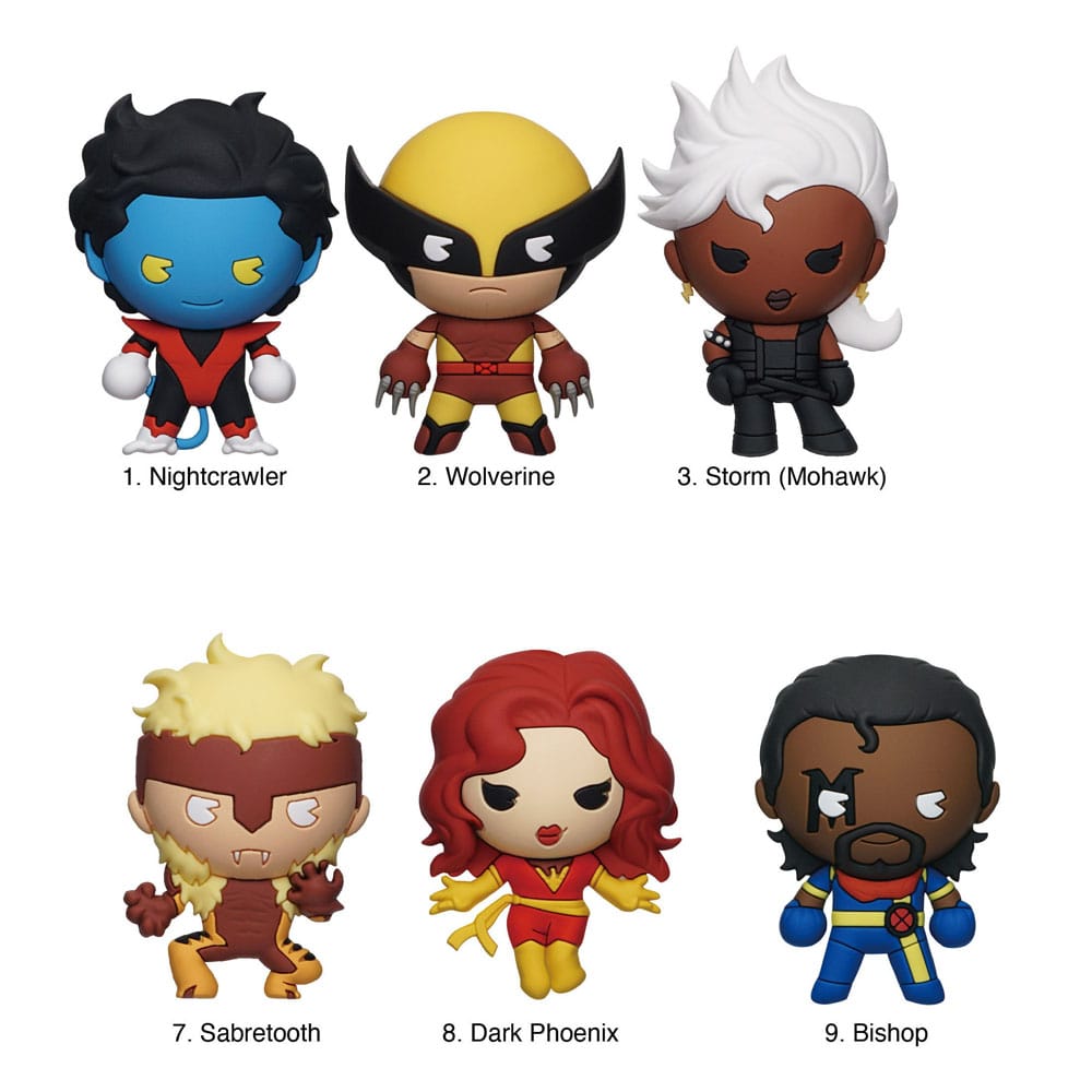 Marvel PVC-Taschenclips X-men Classic Series 2 Display (24)