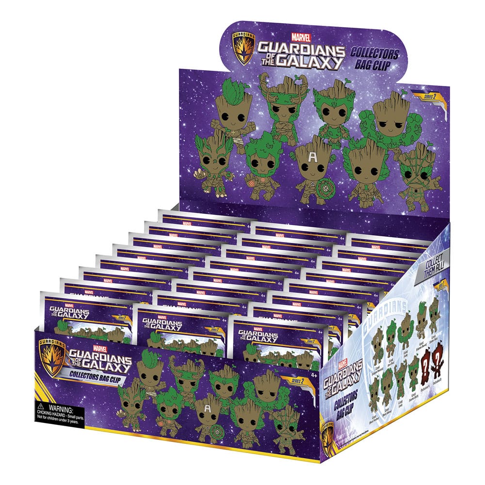 Guardians of the Galaxy PVC-Taschenclips Groot Series 2 Display (24)