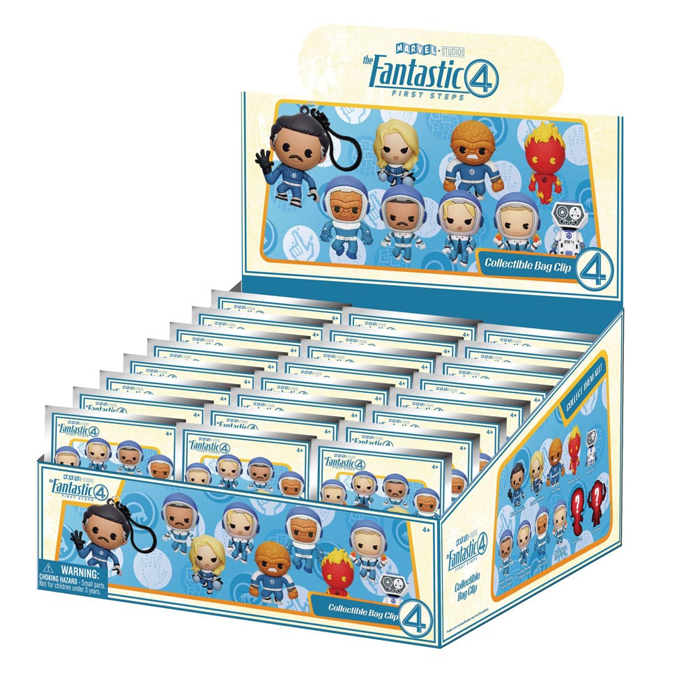 Fantastic Four 3D PVC Bag Clips Movie Display (24)