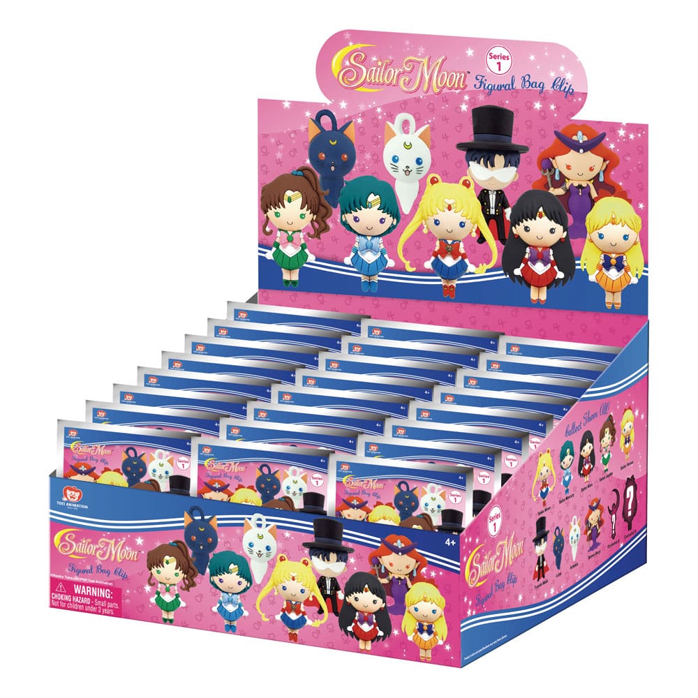 Sailor Moon PVC-Taschenclips Serie 1 Display (24)