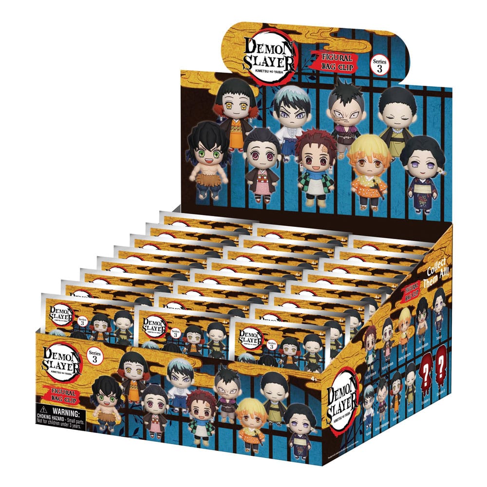 Demon Slayer: Kimetsu no Yaiba PVC-Taschenclips Serie 3 Display (24)