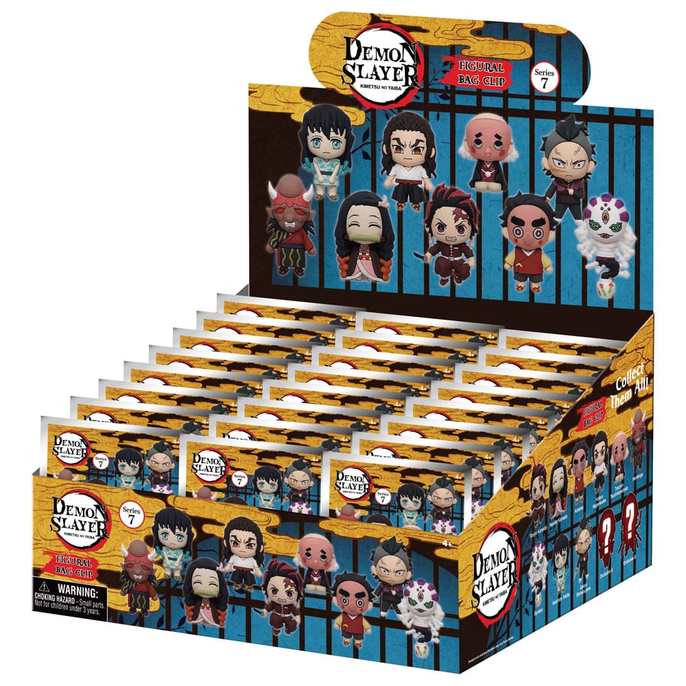 Demon Slayer 3D PVC Bag Clips Series 7 Display (24)