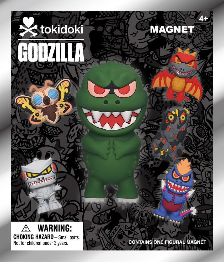 Tokidoki x Godzilla Magnets Blind Pack Series 1 Display (12)